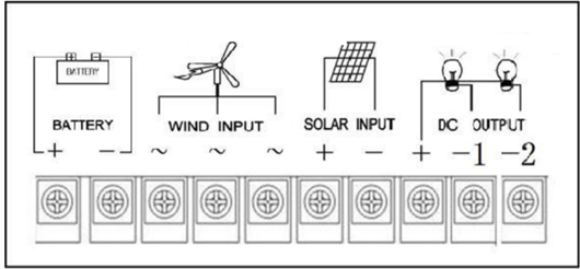 ηλιακός υβριδικός ελεγκτής φωτεινών σηματοδοτών αέρα συστημάτων 600W 24V RS485 για το σπίτι, μαύρο